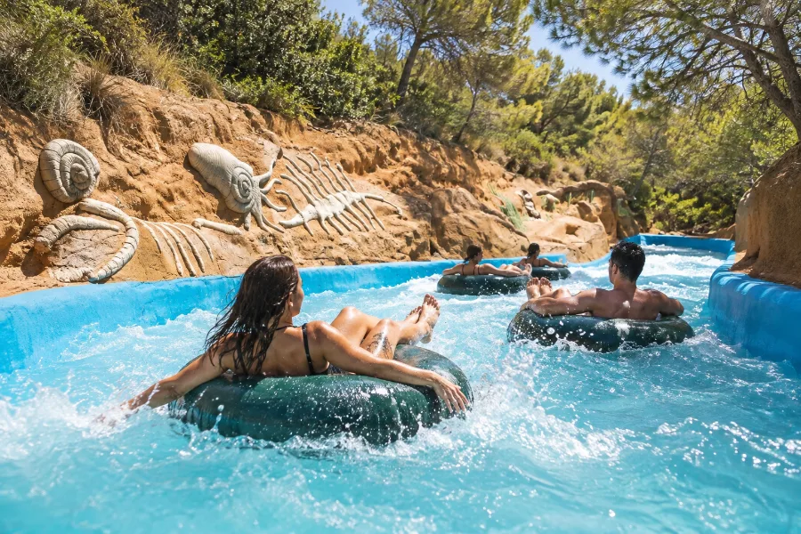Rapids water attraction at Aqualandia