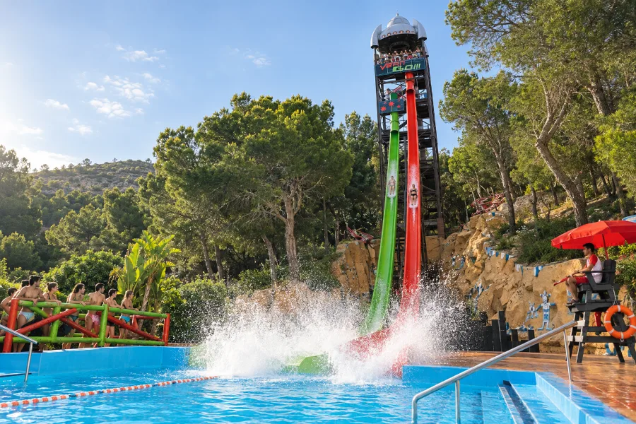 Verti-Go extreme water slides at Aqualandia